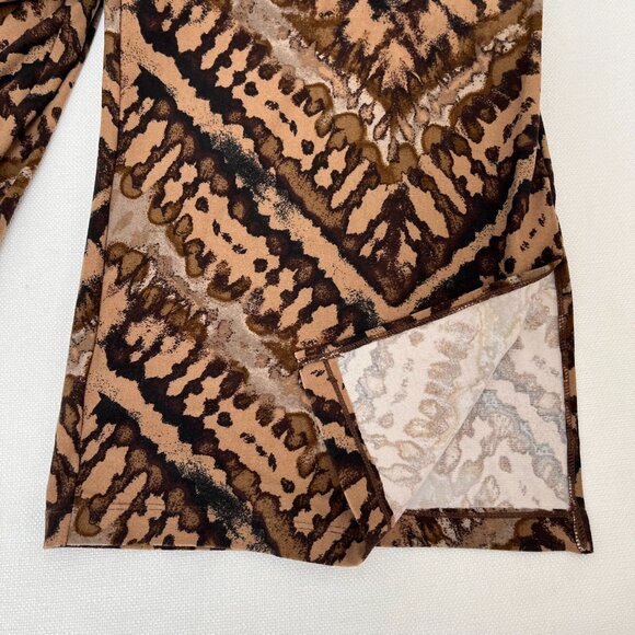 *NWT* No Boundaries Brown Black Animal Print Tribal Jumpsuit Strapless L 11/13 - Picture 8 of 12